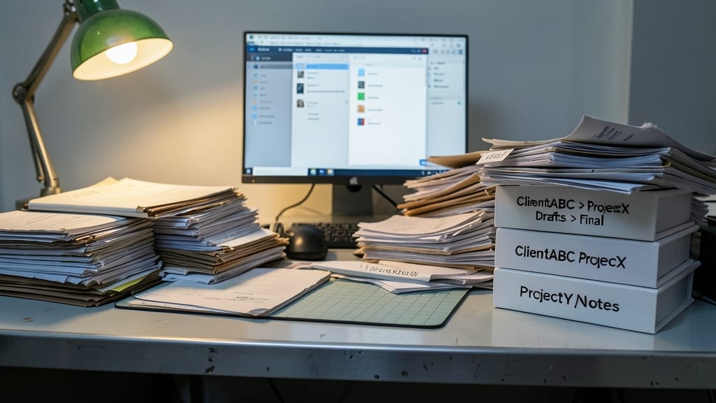 Hierarchical Folder Structure with Descriptive Labels